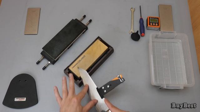 Заточка ножа из дамасской стали точилкой "Костыль" - Haps смотреть онлайн