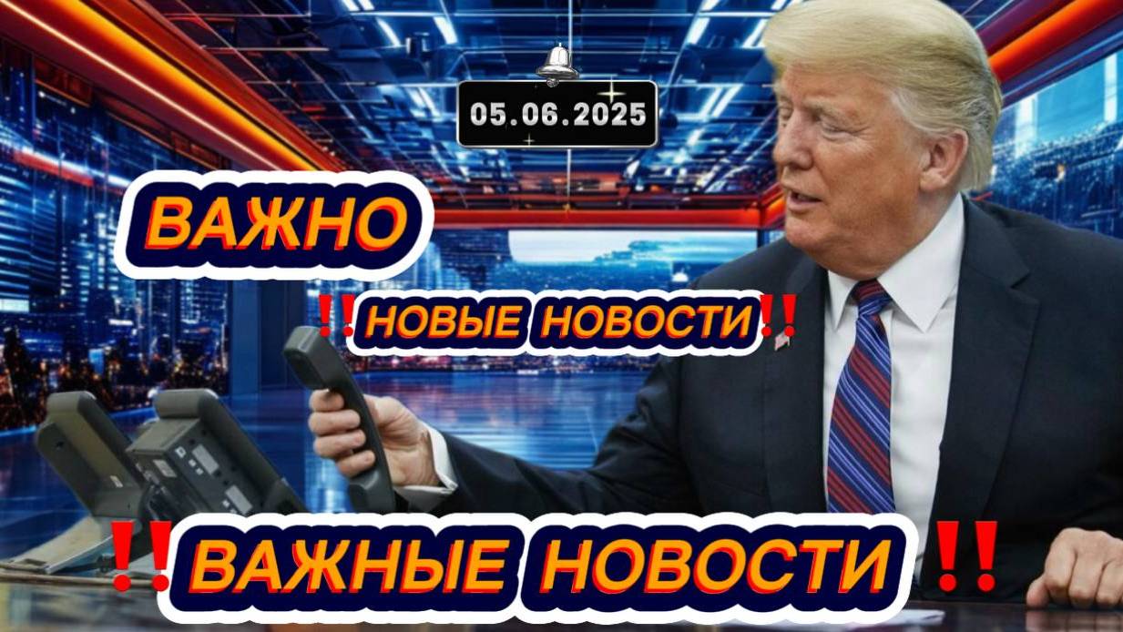 Новости Сегодня 05.06.2025‼️Последние Новости России‼️Украины‼️ США ‼️Европы‼️Новости России и мира
