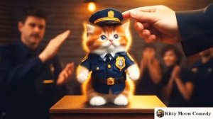 A Fierce Rescue! Police Save Adorable Kitten from Crocodiles 🐊 _ Human-Like Cat in Action