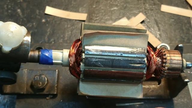 Перемотка якоря(запаковка пазов , увязка)anchor rewind смотреть онлайн