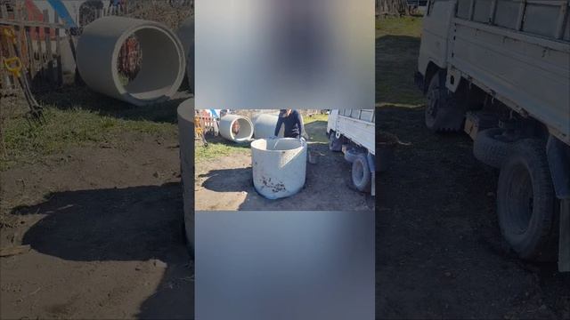 Установка колодцев 😎🙏#копкаколодца #омск #монтаж #ко смотреть онлайн