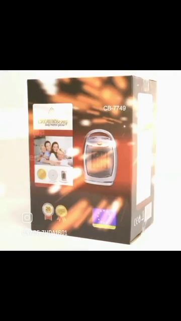 Тепловентилятор керамический нагреватель Crownberg CB 7749 смотреть онлайн