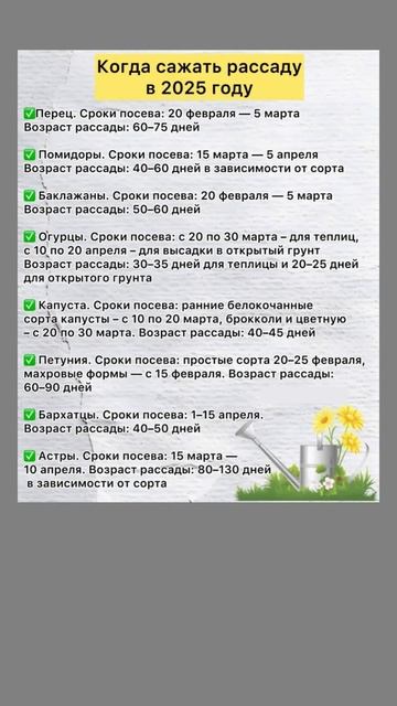 Уже пора сажать рассаду - смотрите даты смотреть онлайн