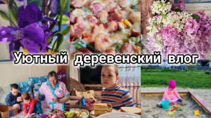 Уютный деревенский влог, счастливая жизнь в деревне, день рождения мамы и бабушки, готовим запеканку