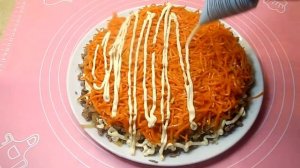 СЛОЁНЫЙ САЛАТ ИЗ ПЕЧЕНИ! ВОЗДУШНЫЙ И ОЧЕНЬ СЫТНЫЙ! Рецепт.