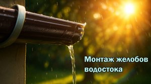 Монтаж водосточных желобов