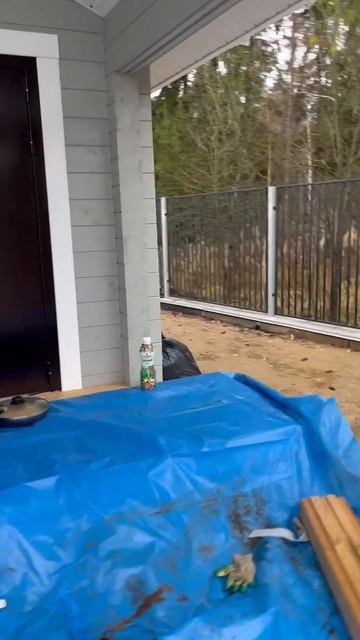 Осмотр объекта двухэтажного дома из клеевого бруса ч.2 смотреть онлайн