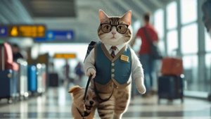 ✈️🐱Cats at the Airport - Funny Cats Doing Human Things 😺 #aicatstory #cat #catlover #cutecat