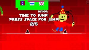 прошла уровень в Geometry dash балди #geometrydash #кендикеттоп