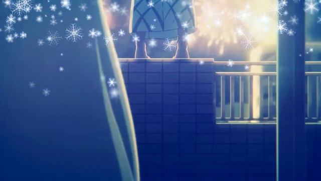 Аниме клип - По зимнему снегу смотреть онлайн