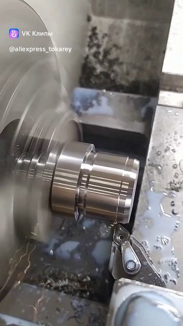 Точение канавки для выхода резьба. #токарный #чпуобраб смотреть онлайн