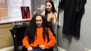 Афрокудри на каркас! Образ на день рождения.