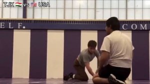 Шахромак Америка схватка қати як Американец | Shahromak fight