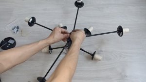 Распаковка, сборка и установка люстры