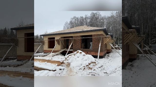Завершено строительство одноэтажного дома под ключ в