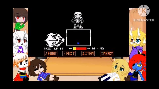 Реакция Андертейл на Sans survival fight смотреть онлайн