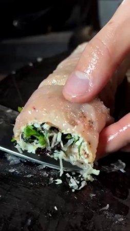Куриные рулетики на шпажках