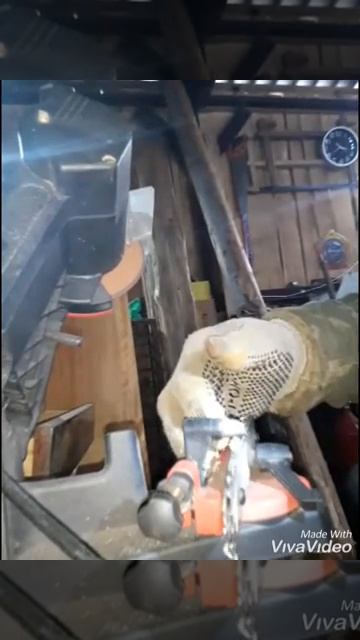 Заточка цепи бензопилы Хускварна142 смотреть онлайн