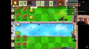 Все рофлы с прохождения Plants vs Zombies с Папичем #6