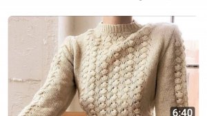 Ажурные ракушки спицами.