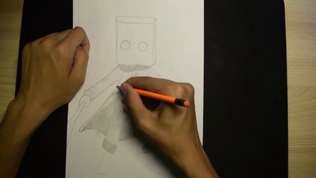 Как нарисовать Mono из LittleNightmares 2