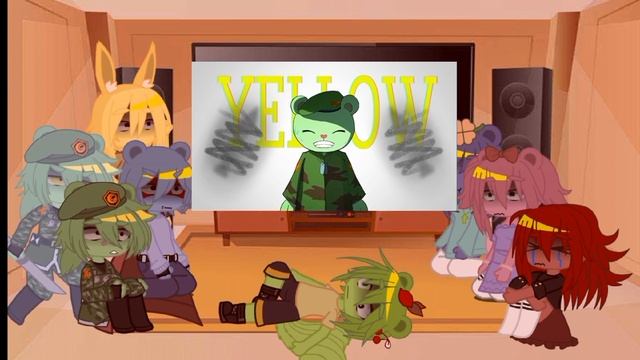 ♡°•°•°Rus/Eng Реакция хтф на Флиппи/Фликпи. HTF Reaction To Flippy