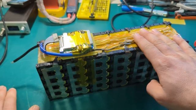 Сборка li-ion аккумулятора электровелосипеда 48В 25Ач