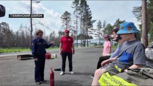 Воспитанников тюменского лагеря обучают основам пожарной безопасности