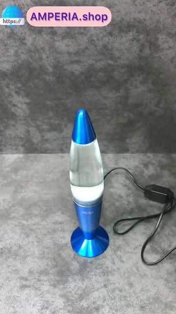 Распаковка Лава лампа Amperia Rocket Синяя/Прозрачная (35 см) смотреть онлайн