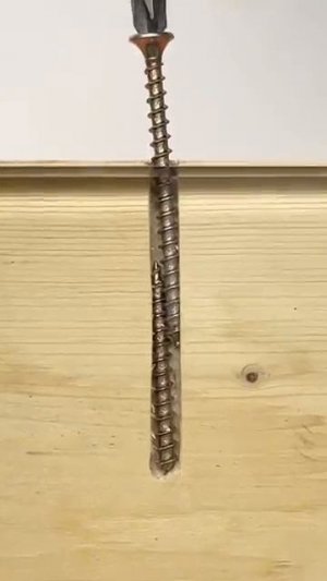  this trick – use a screw when the hole is too large. #woodworking #short