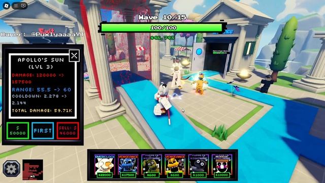 ☀️НОВЫЙ АПЕКС APPOLO'S SUN В ФНАФ ТД!|БОГ СОЛНЦА!|ROBLOX:FIVE NIGHTS смотреть онлайн