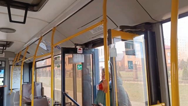 Поездка на красивом желтом автобусе МАЗ 203 по маршруту смотреть онлайн