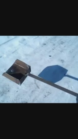Совок металлический с длинной ручкой своими руками