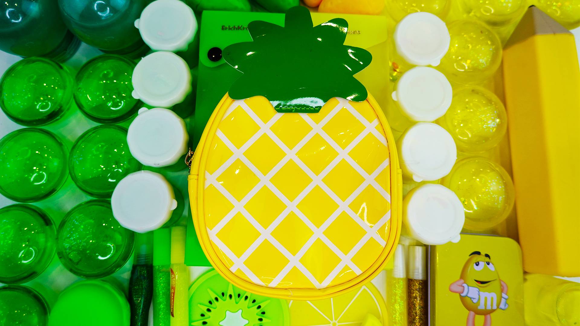 🍋 Лимонный Слайм Жёлто-Зелёного Цвета! Освежающий и Яркий 💛💚