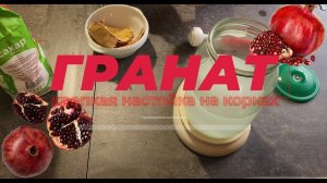 Гранат - крепкая настойка на корках