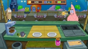 Квадр@тные штаны, готовит для посетителей