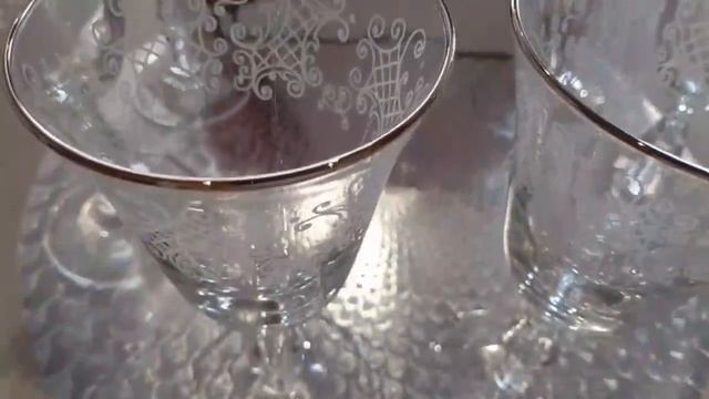 Бокалы для белого вина 236 мл 6 шт  Pasabahce "Ретро /DS00381 /Отводка платина" / 206213