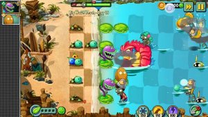 Plants vs Zombies 2 Big Wave Beach day 16 / Растения против Зомби 2 Пляж Б?