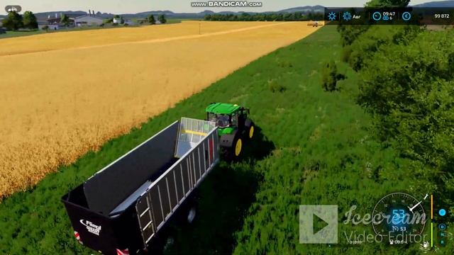 УБЕРАЕМ ОВЁС КОМБАЙНОМ CLAAS LEXION 8900 Farming simylator 22 смотреть онлайн