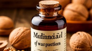 Целебная настойка из перегородок грецкого ореха.