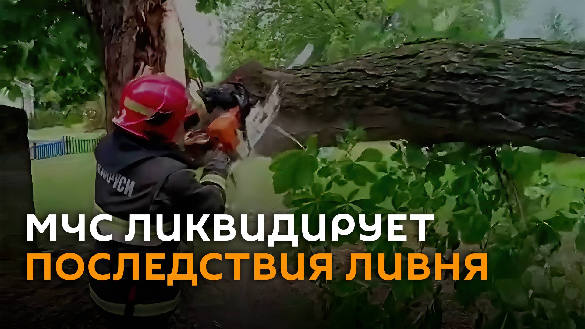 МЧС ликвидирует последствия непогоды в Беларуси