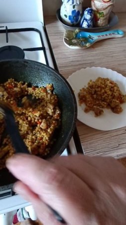 Плов из макарон. Вкусный ужин. 05.06.2025г.