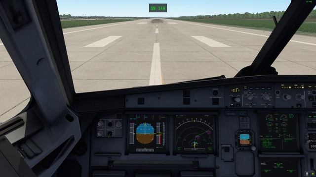 Взлет из кабины пилотов в Домодедово. ВПП 14R смотреть онлайн