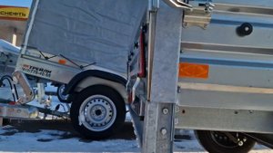 Легковой прицеп МЗСА 817710.022.  Тент, крышка, опорное колесо. Инструкция. Видео обзор.