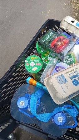 20250606 Тележка с продуктами из Чижика, запасаемся по полной для поездки на дачу.