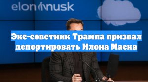 Экс-советник Трампа призвал депортировать Илона Маска