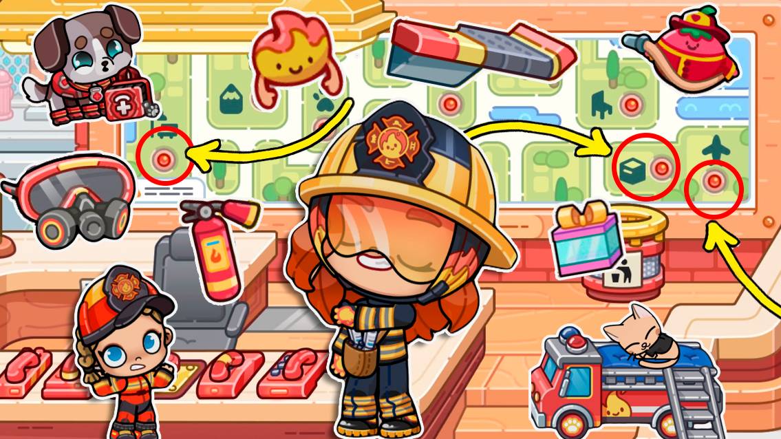 Все секреты и подарки Пожарной станции Аватар Ворлд 🚒 Avatar World