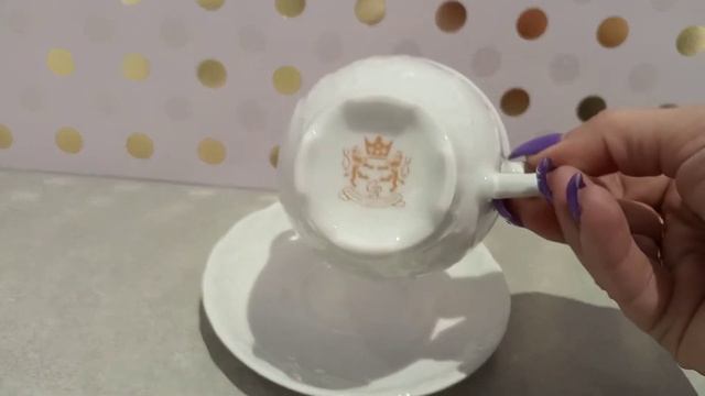 Кофейная пара 170 мл 1 шт "Рококо /Без декора" (блюдце 12,5 см) /111571