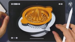 Моделирование соковыжималки на iPad с помощью Shapr3D