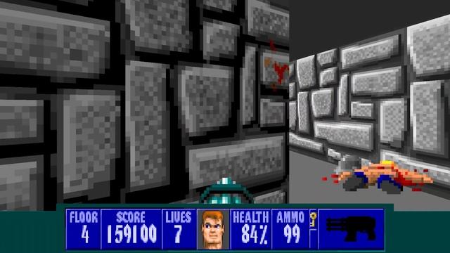 Wolfenstein 3D | Прохождение #16 Ностальгия Эпизод 6 Floor 3-6 смотреть онлайн